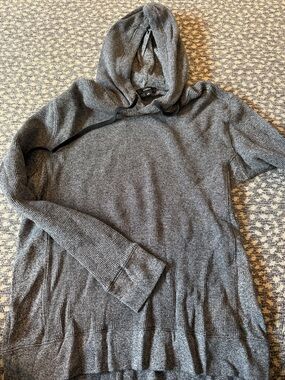 Vince Mens Gray Hooded Knit Sweater